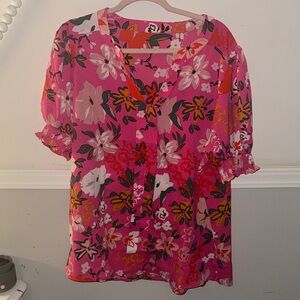 Floral Pink Women's Top